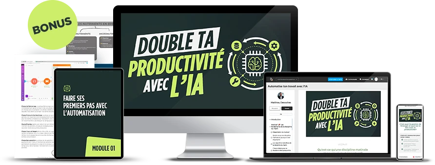 La formation sur ordinateur, portable, tablette et téléphone, avec ses bonus